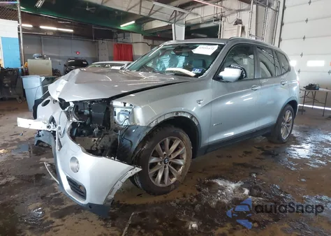 2017 BMW X3 Sdrive28I z USA, uszkodzony, nr VIN 5UXWZ7C33H0X41106